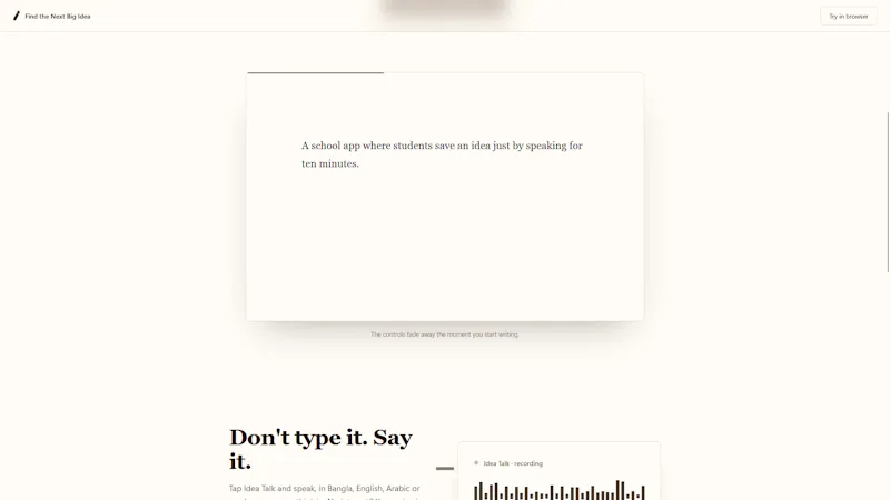 Find the Next Big Idea  screenshot 3
