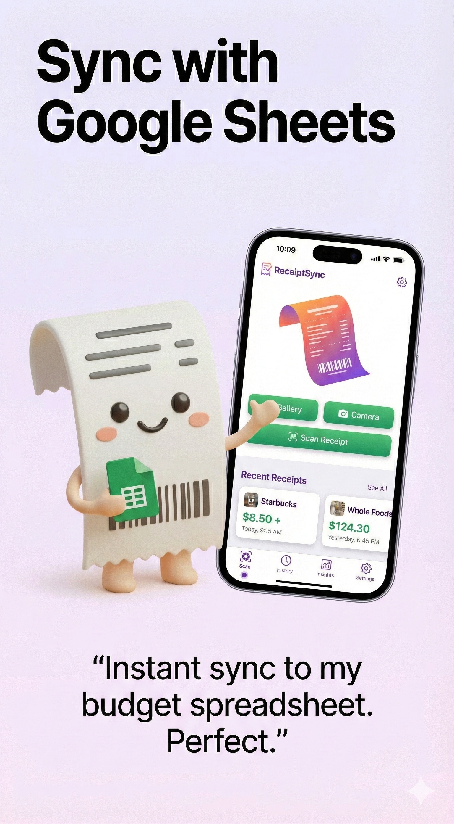 ReceiptSync - Product Hunt launch logo