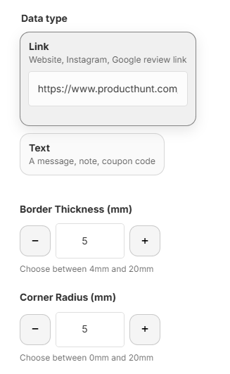 QR Stickers - Screenshot 2 showing product features and functionality