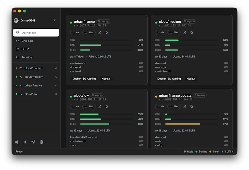 OmnySSH screenshot 1
