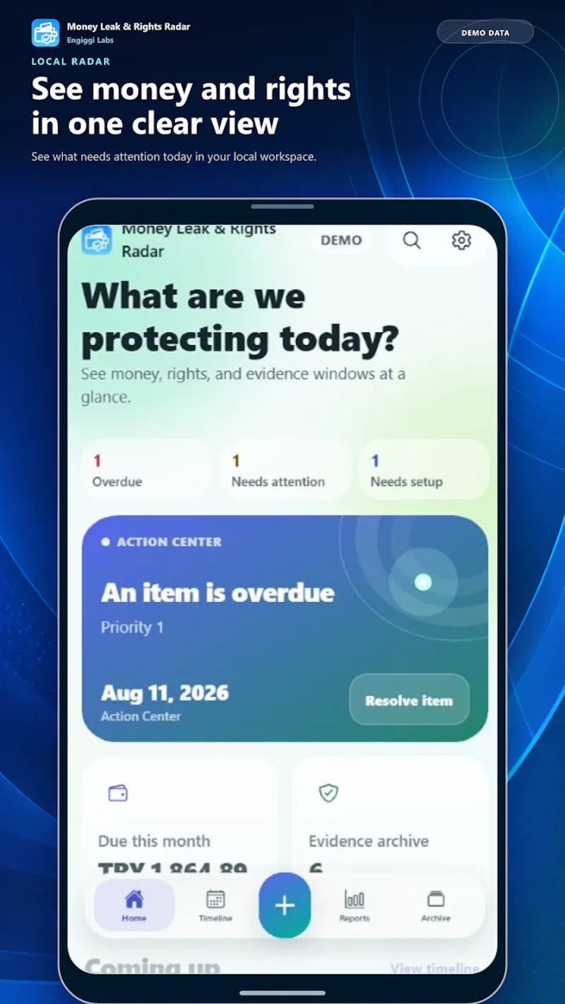 Money Leak & Rights Radar screenshot 2