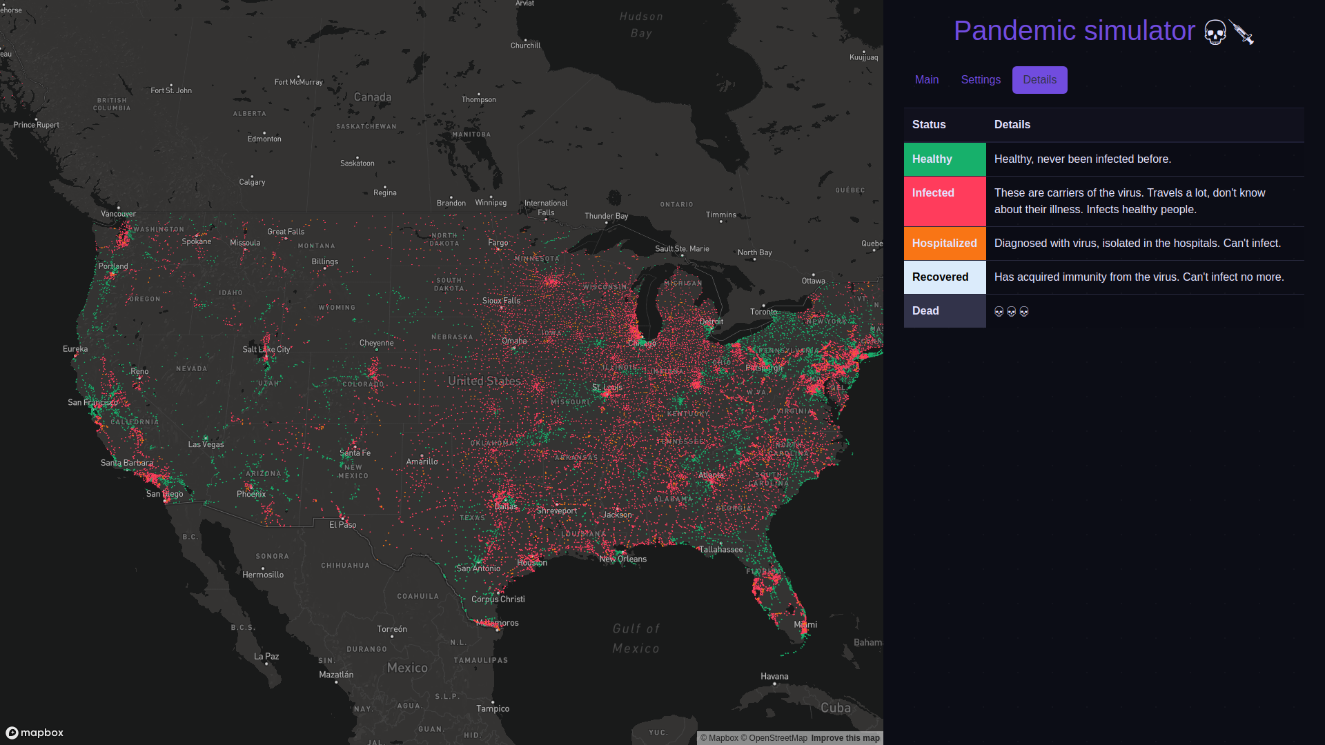 Virus pandemic simulation gallery image