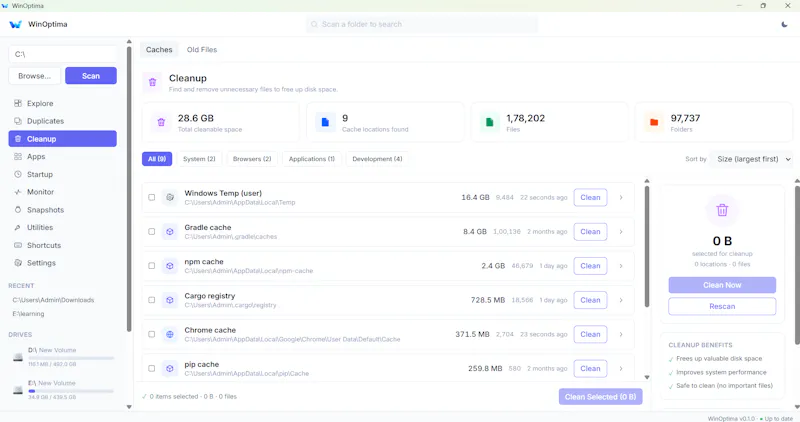 WinOptima screenshot 4