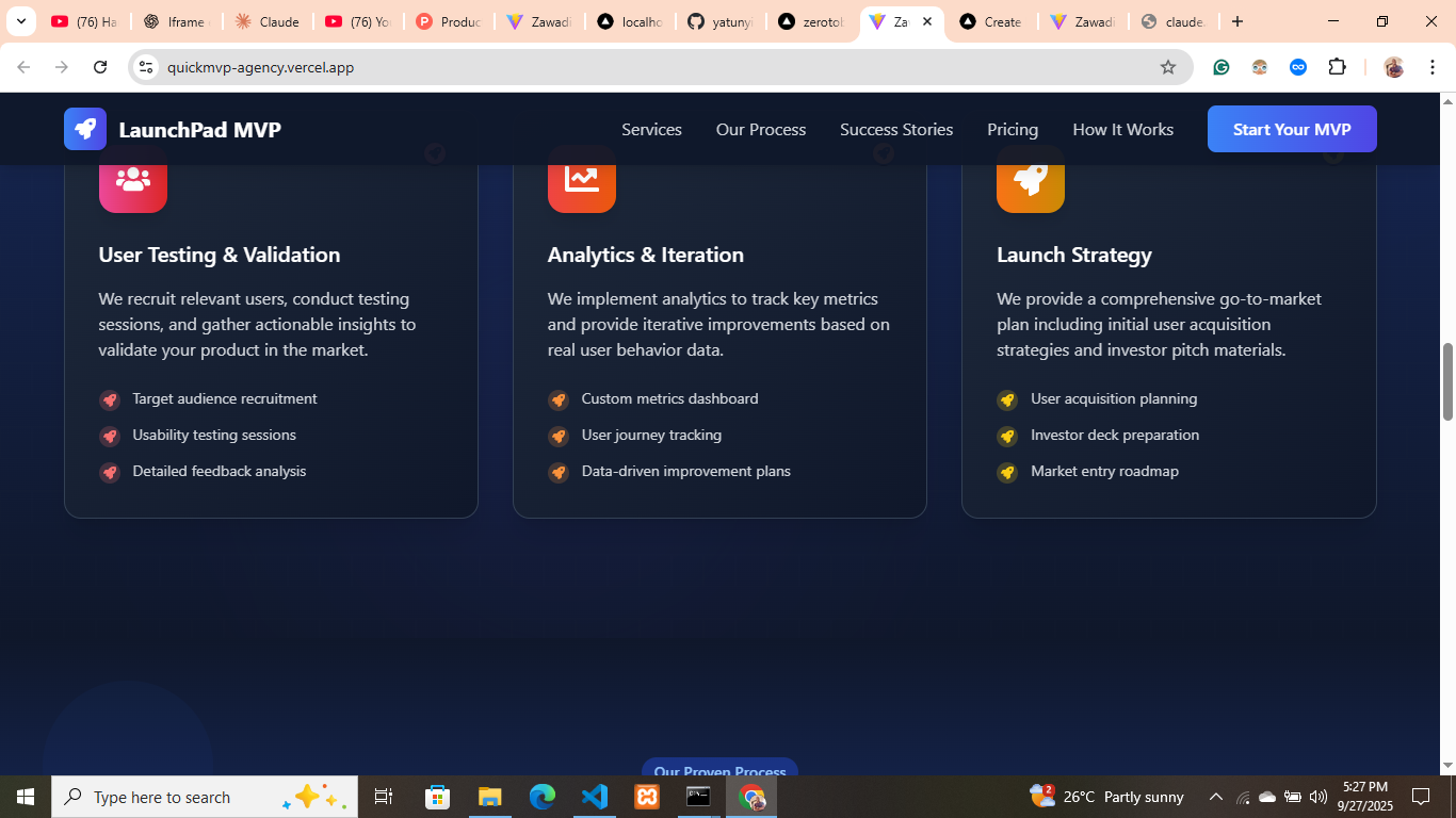 Média Launchpad MVP - Nous construisons rapidement votre MVP, obtenons vos utilisateurs et le remettons. 2