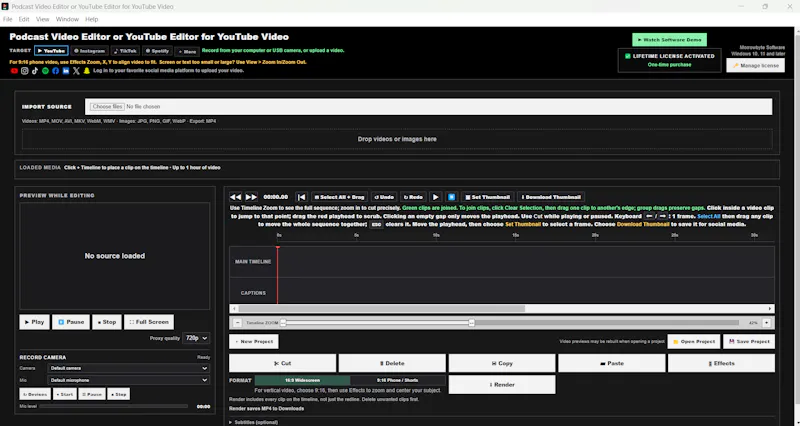 Podcast Video Editor  screenshot 2