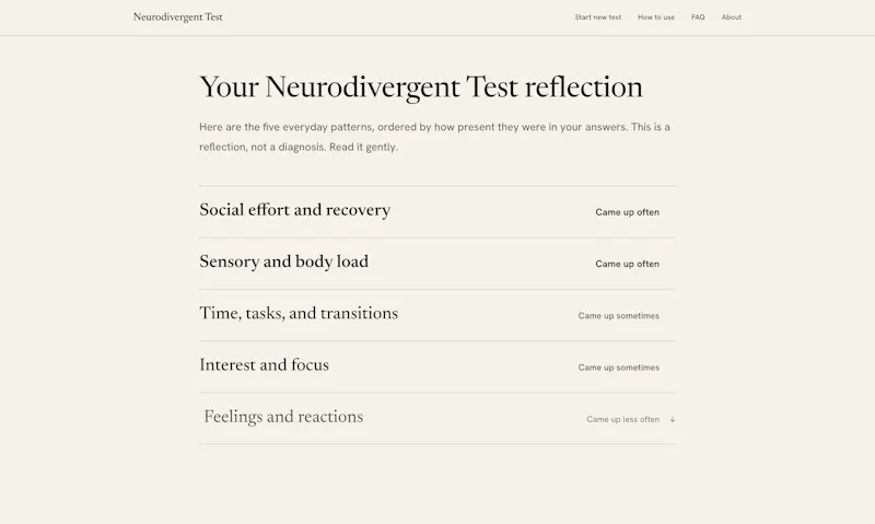 Neurodivergent Test screenshot 2