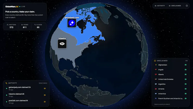 GlobeWars screenshot 2