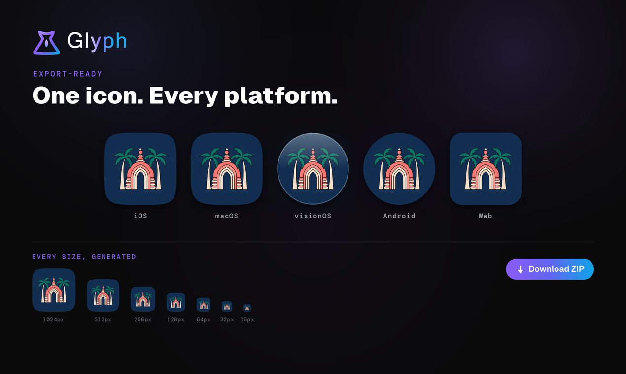 Glyph gallery image