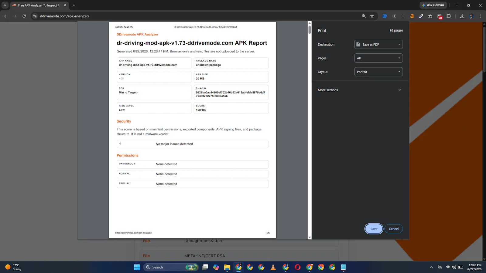 DDriveMode APK Analyzer screenshot 7