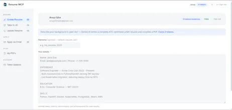 Resume (Resume-MCP) gallery image