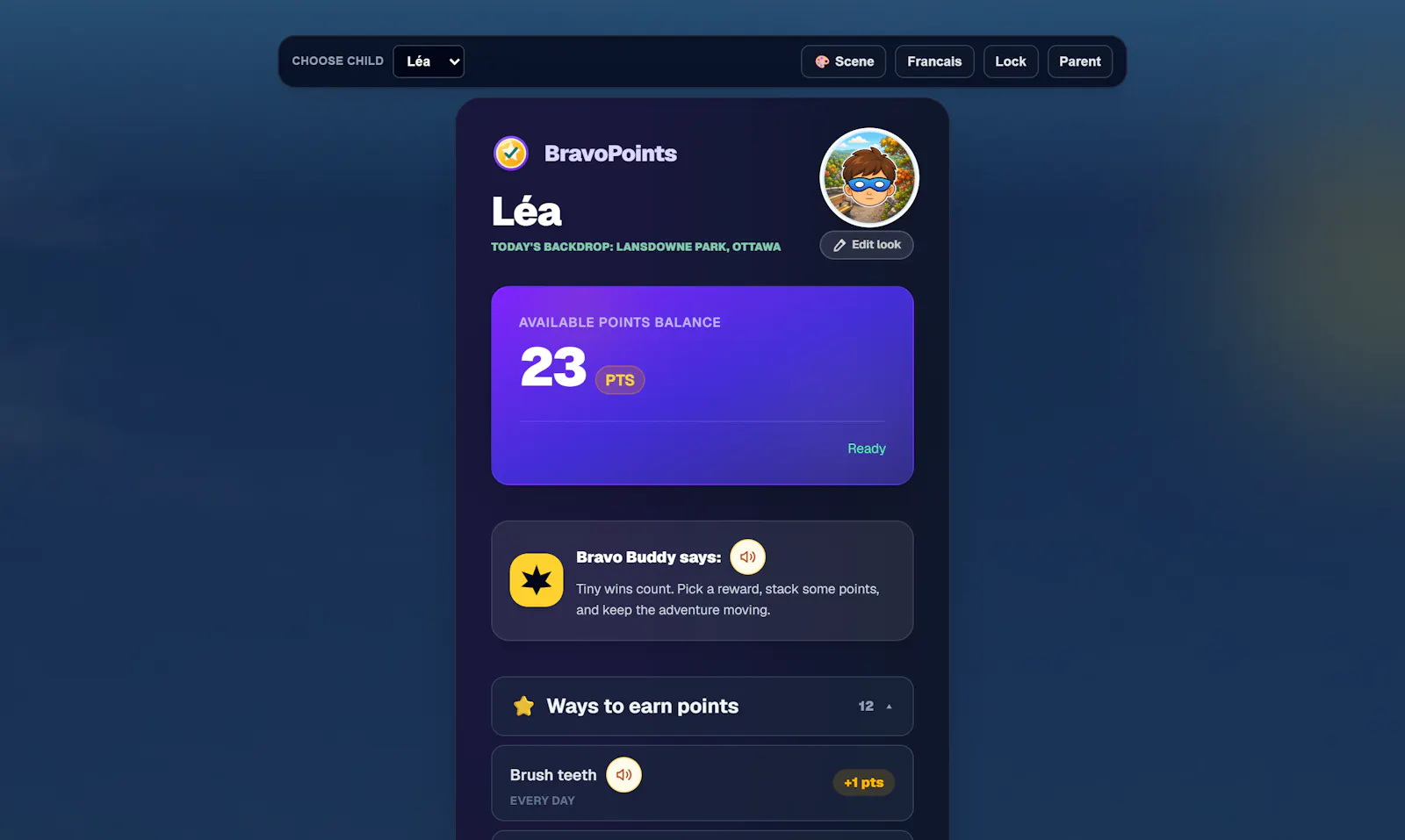 BravoPoints screenshot 3