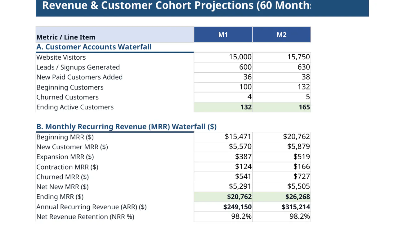 SaaS Financial Model Pro gallery image