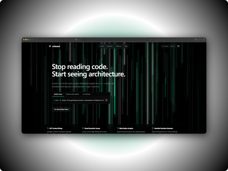 Onboard CLI screenshot 1