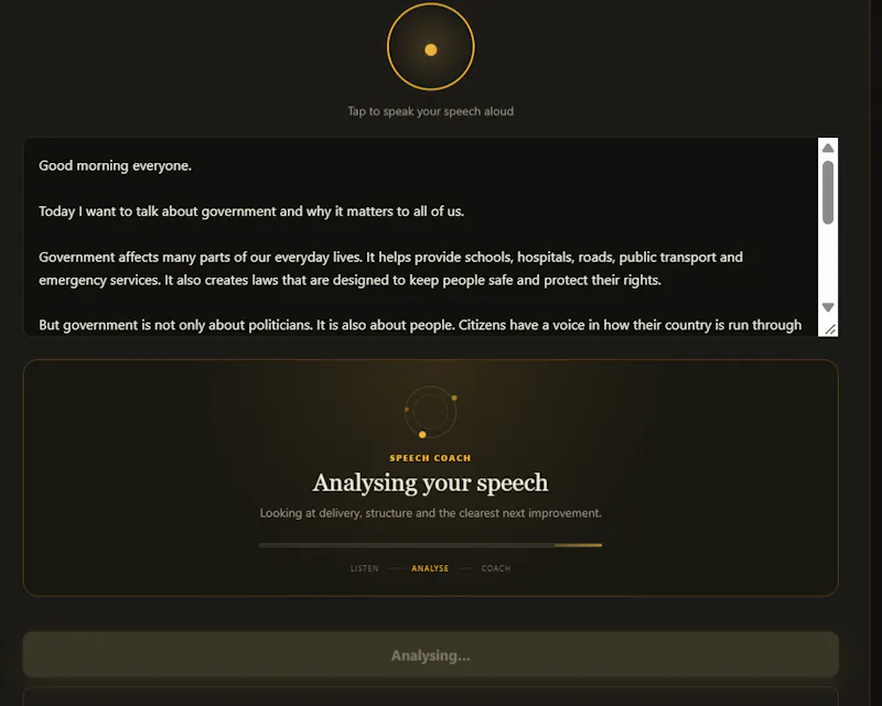 Speech Coach screenshot 2