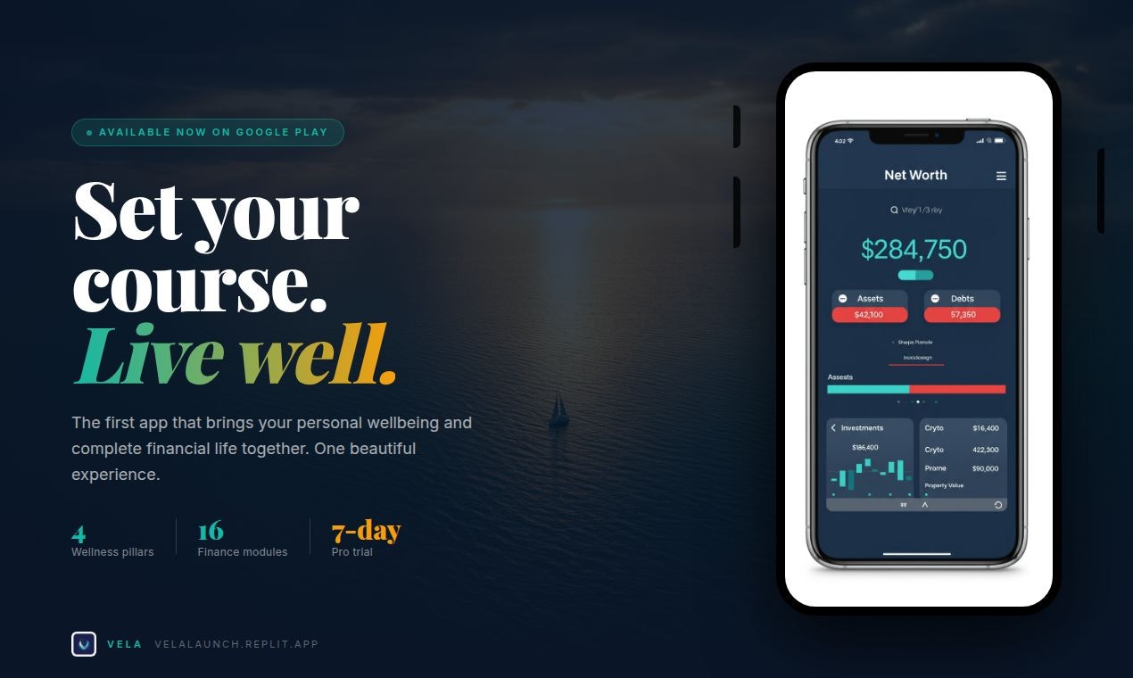 Vela — Set your course. Live well. gallery image