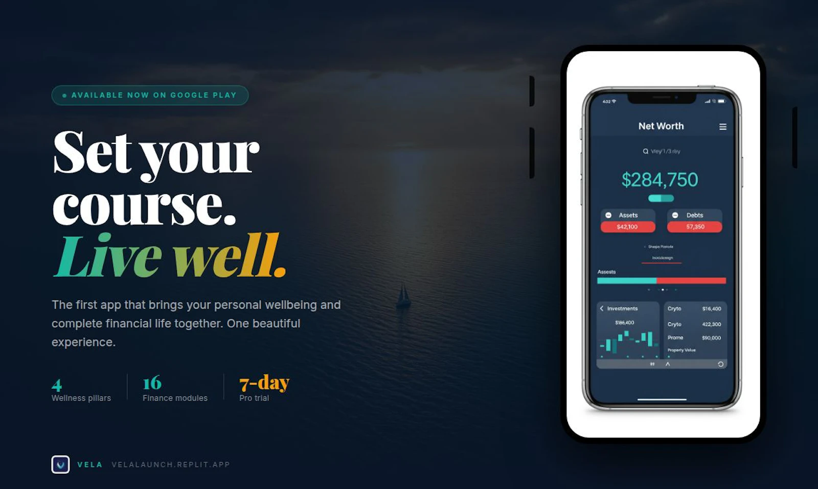 Vela — Set your course. Live well. screenshot 4