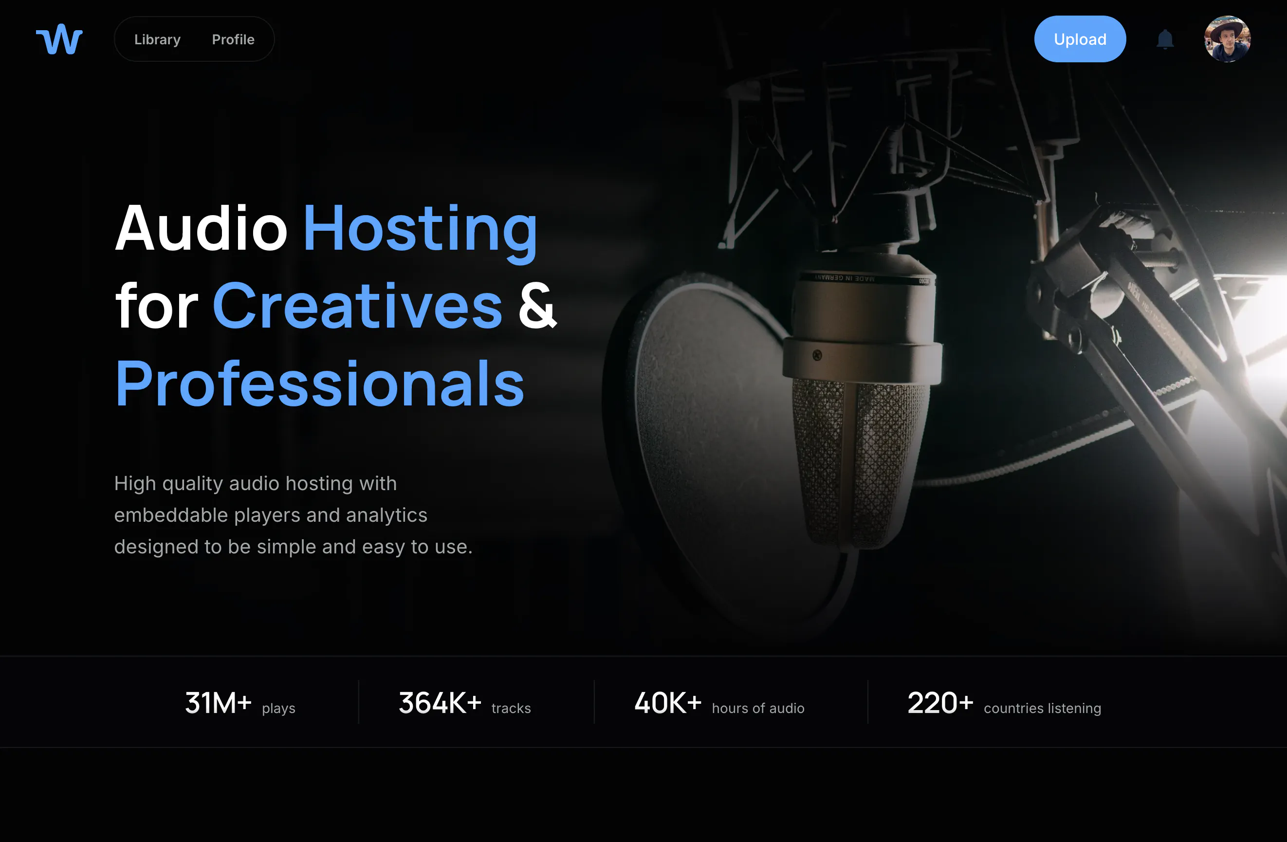 Whyp - Private Audio Hosting with Embeds