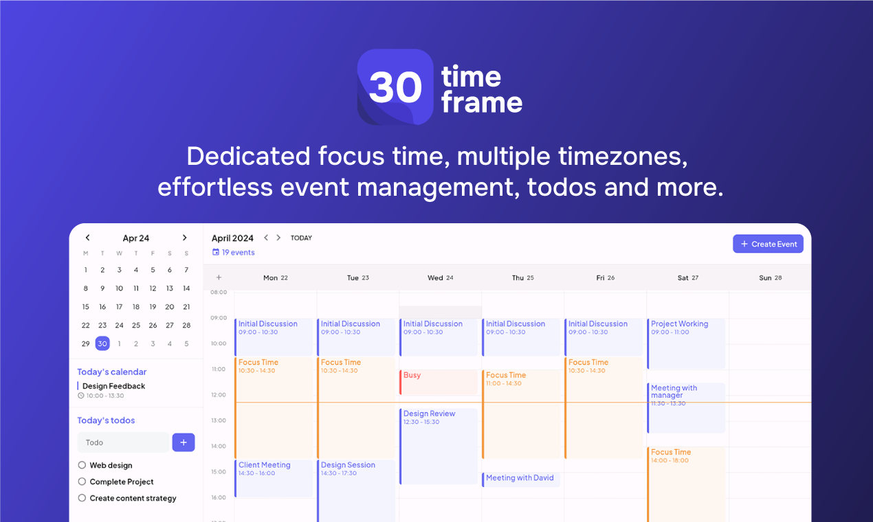timeframe-2 - Productivity calendar with superpowers