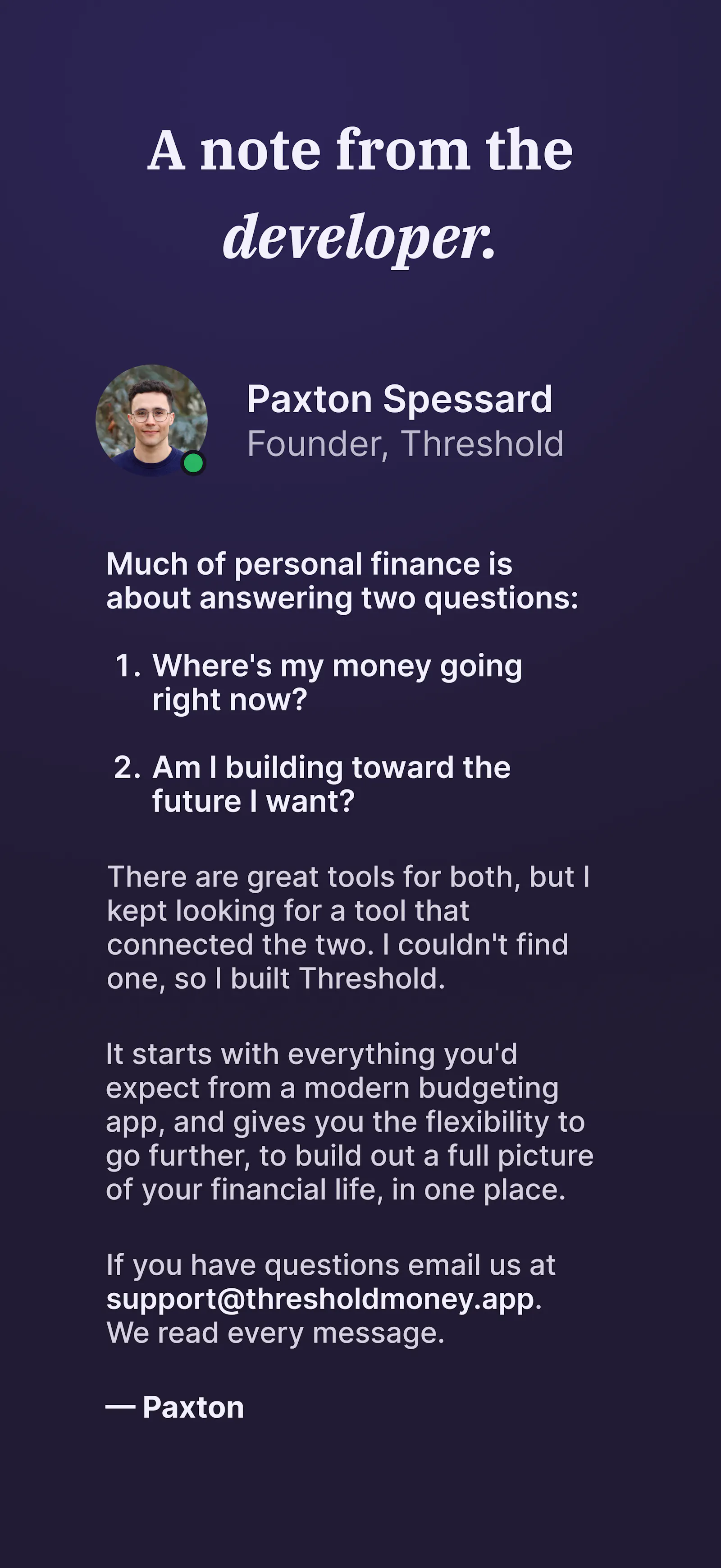 Threshold Money screenshot 7