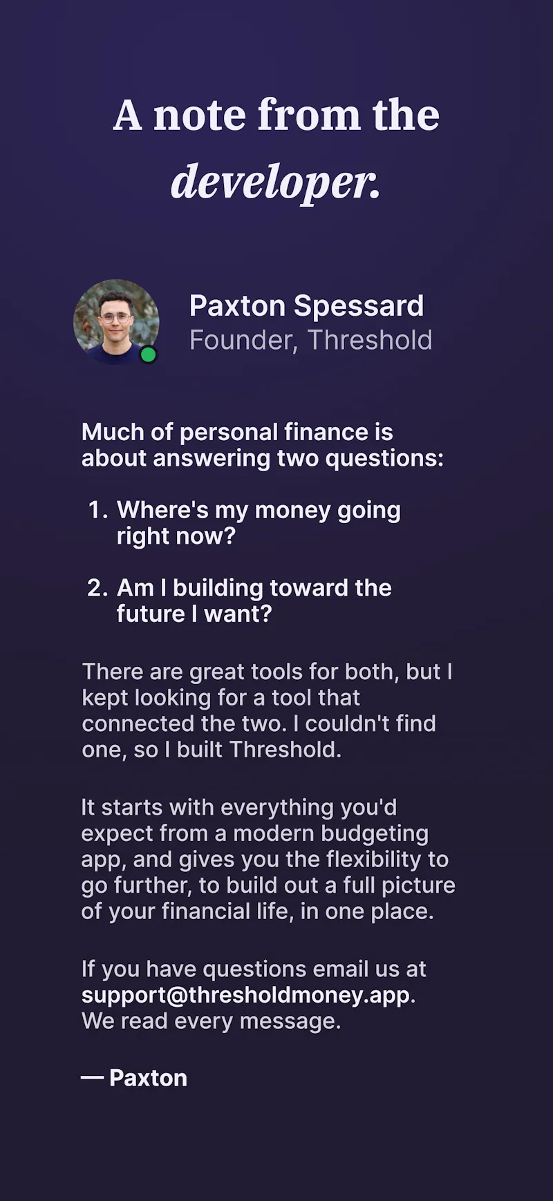 Threshold Money screenshot 7
