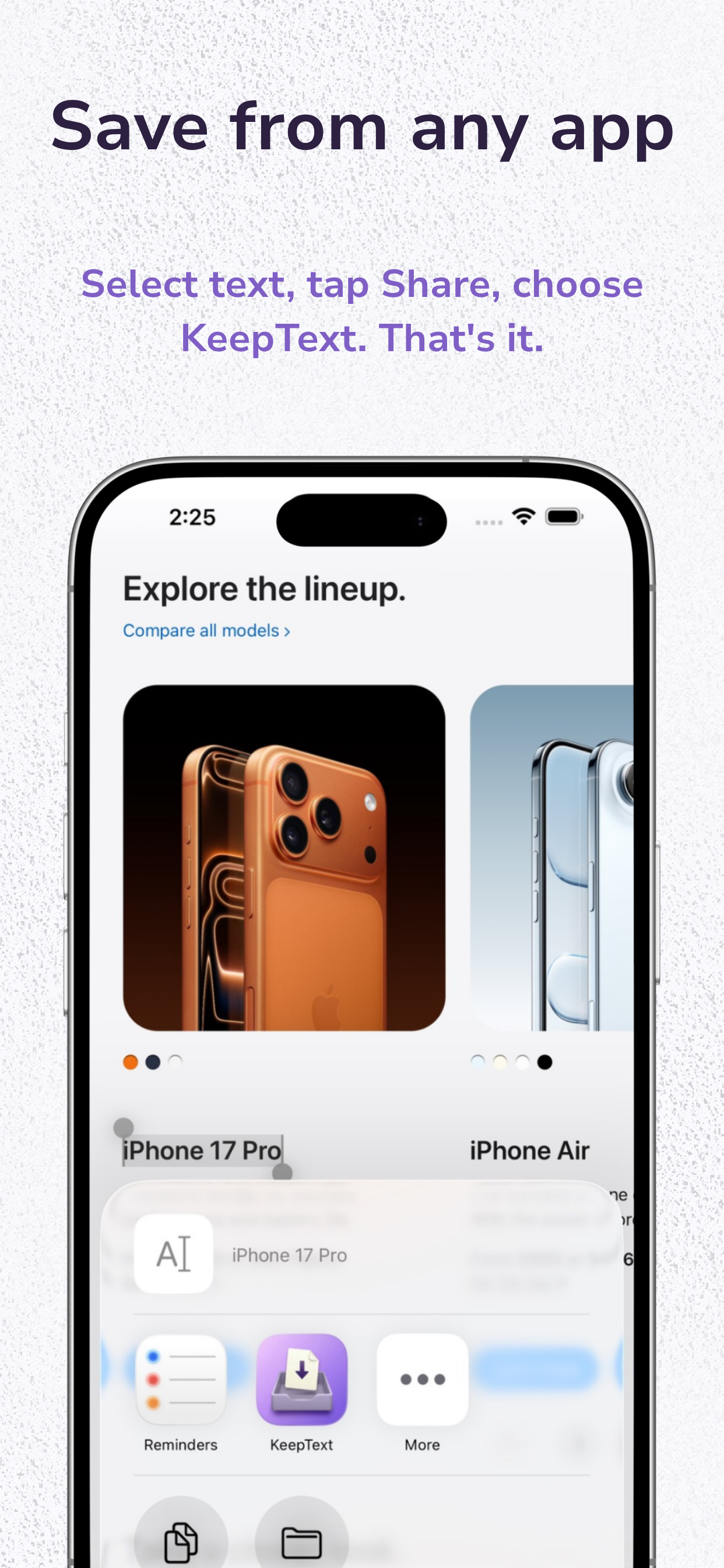 KeepText gallery image