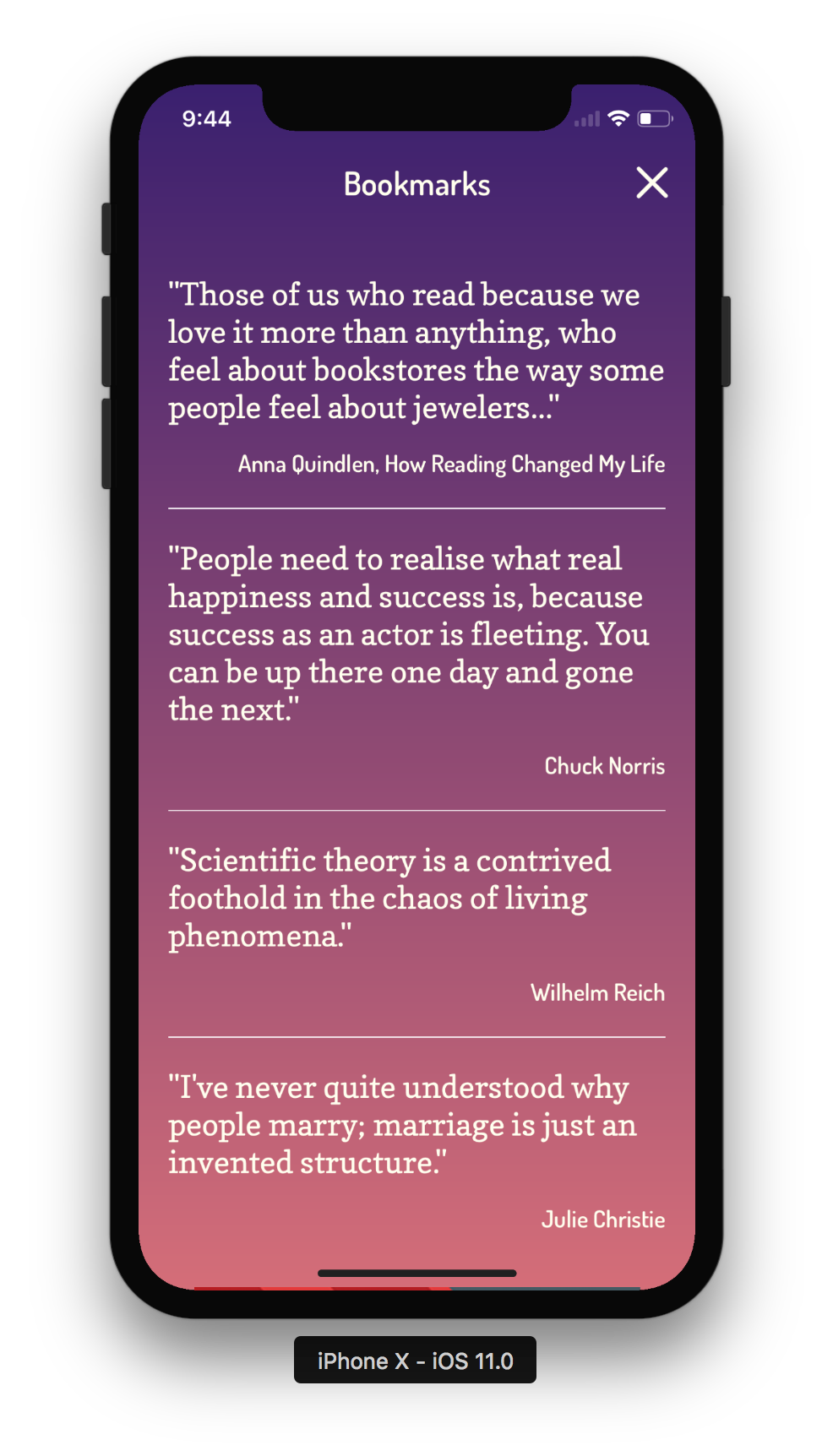 Quotie App gallery image