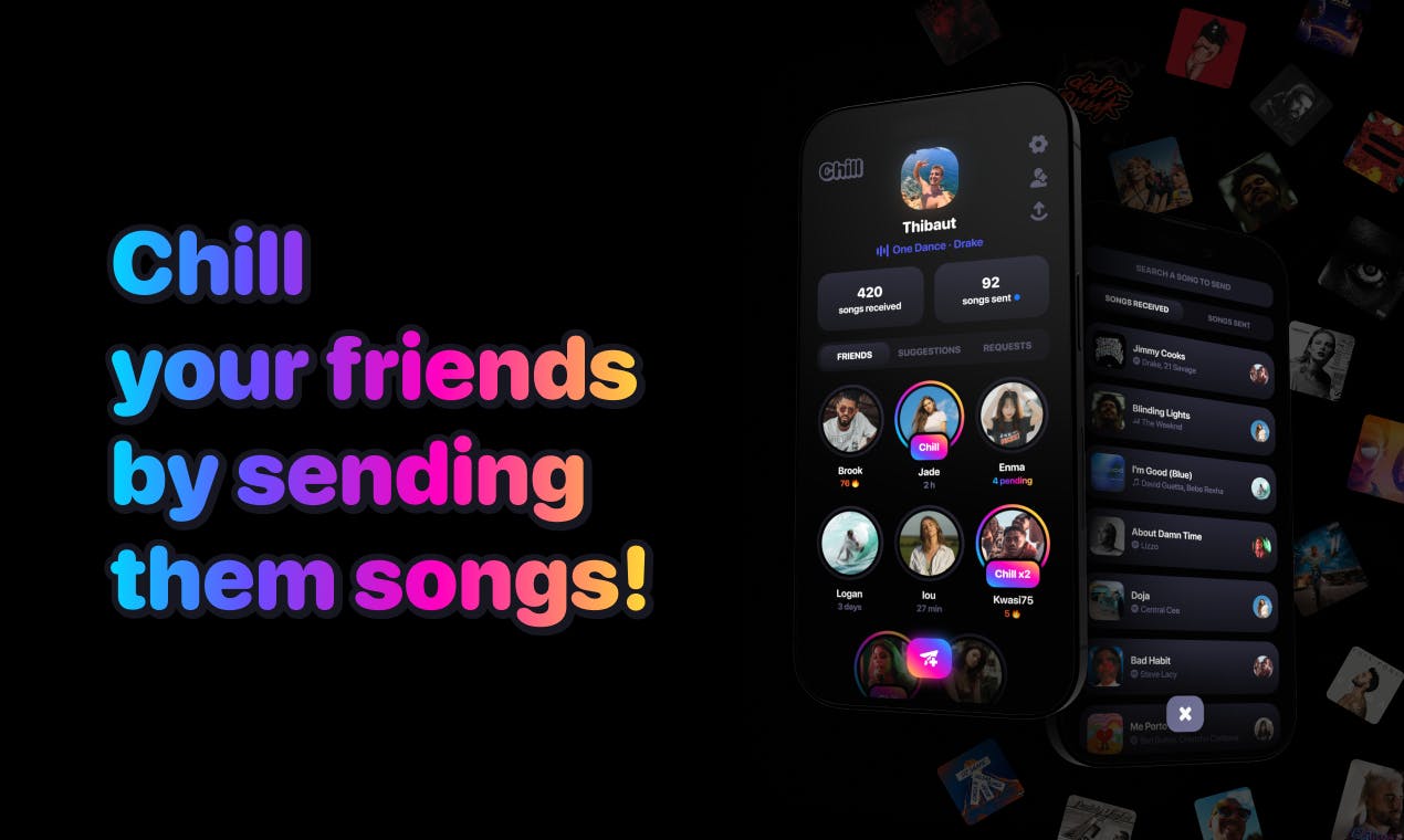 Chill App - Your friends’ songs media 2
