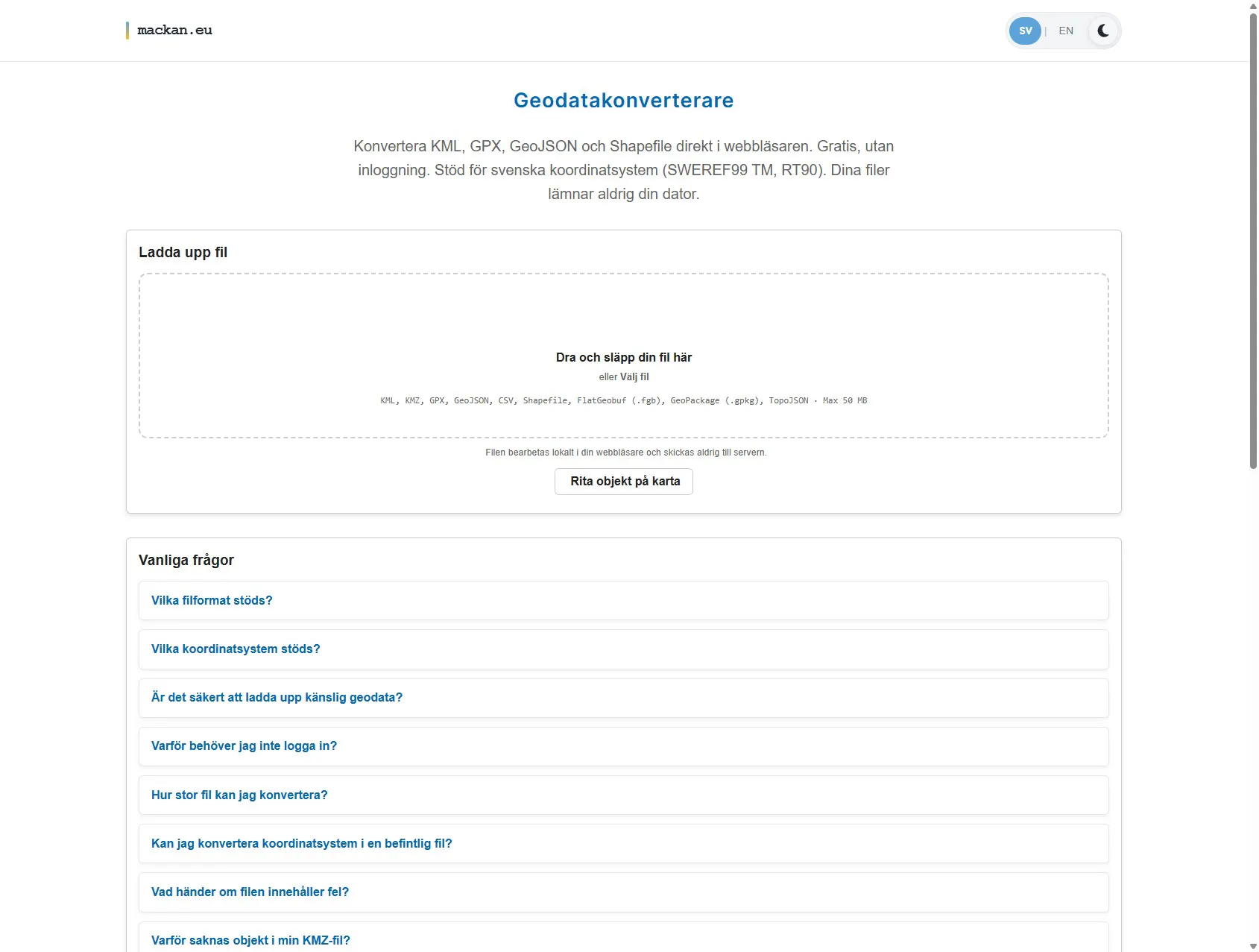 GeoConvert: geodata file converter gallery image