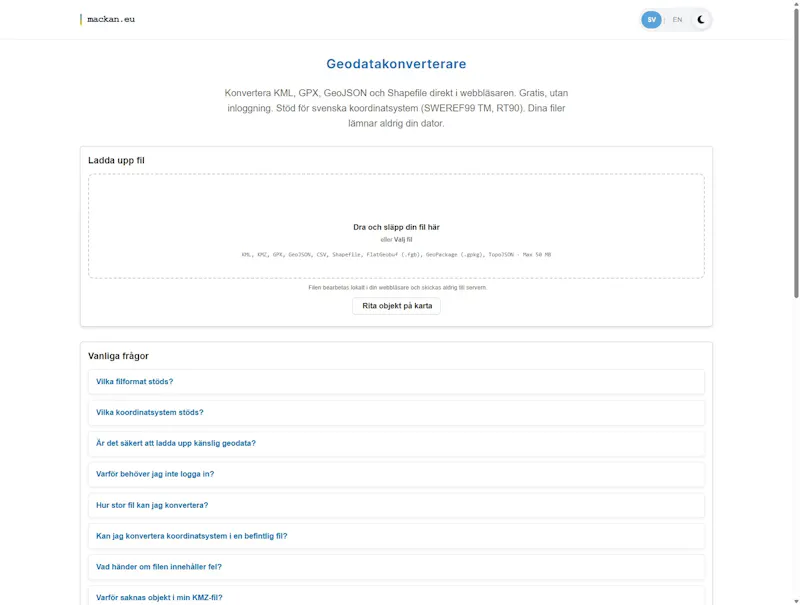GeoConvert: geodata file converter screenshot 4