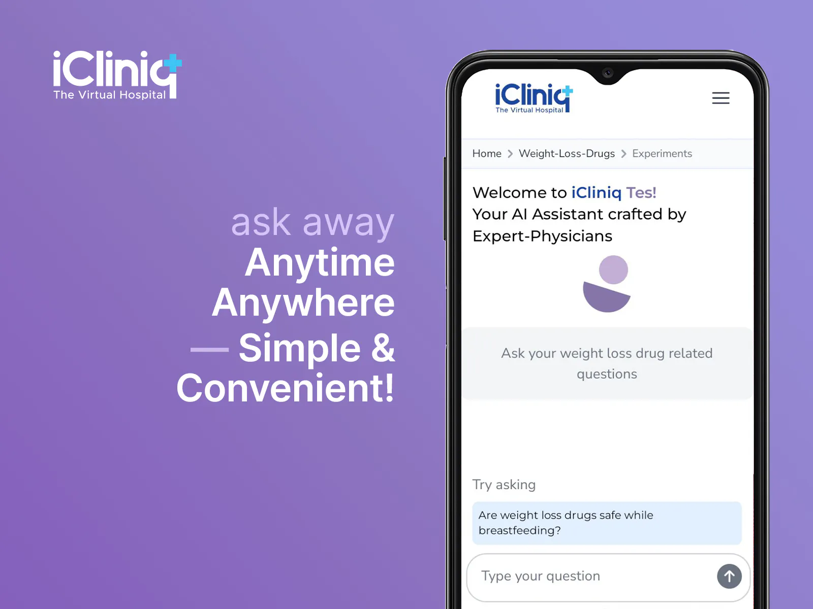 iCliniq Tes AI for Weight Loss Drugs gallery image