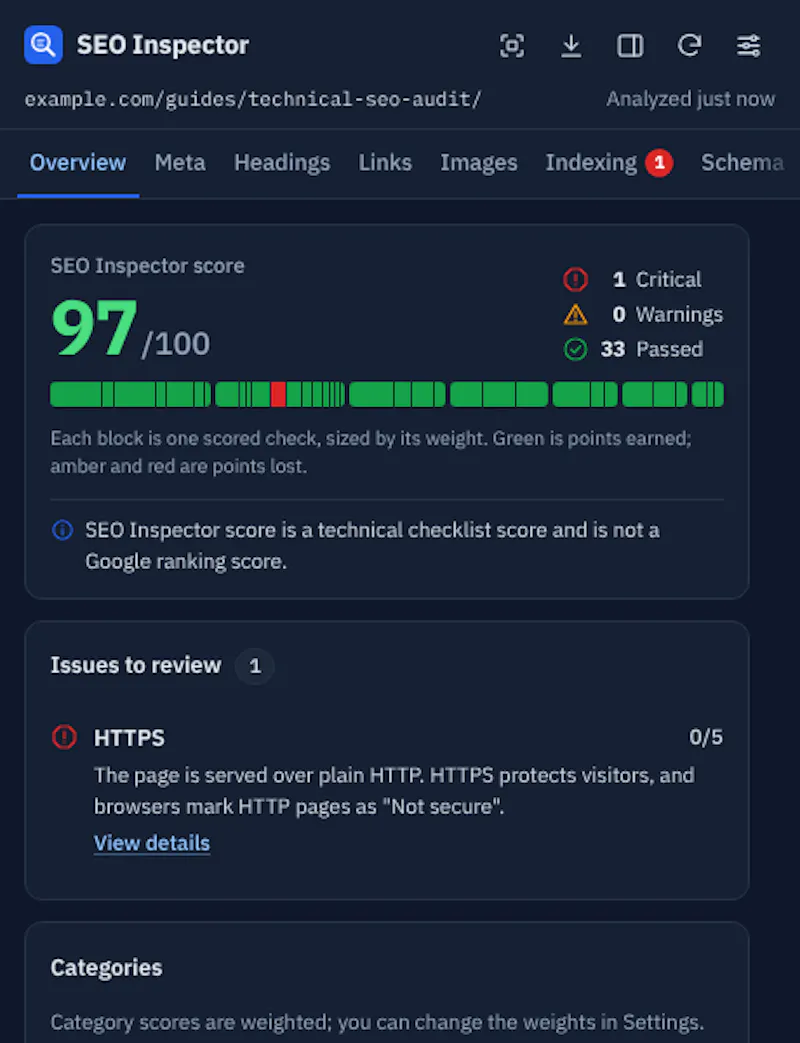 SEO Inspector screenshot 4