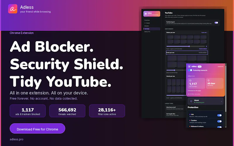 Adless — Your Friend While Browsing screenshot 3