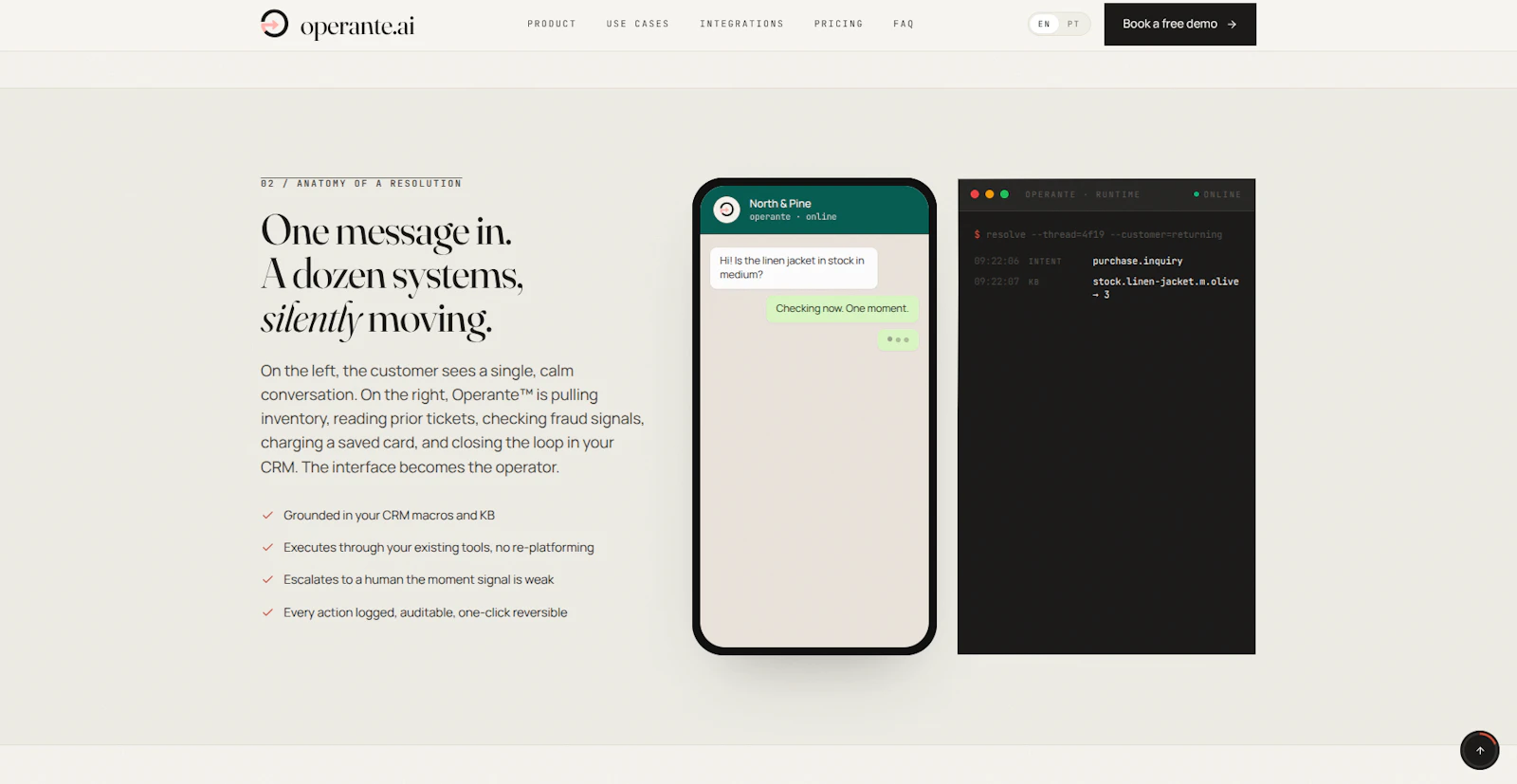 Operante.ai screenshot 1