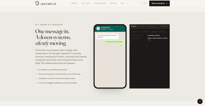 Operante.ai screenshot 1
