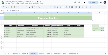 Personal Finance Excel Bundle gallery image