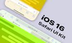 iOS 16 Safari UI Kit for Sketch image