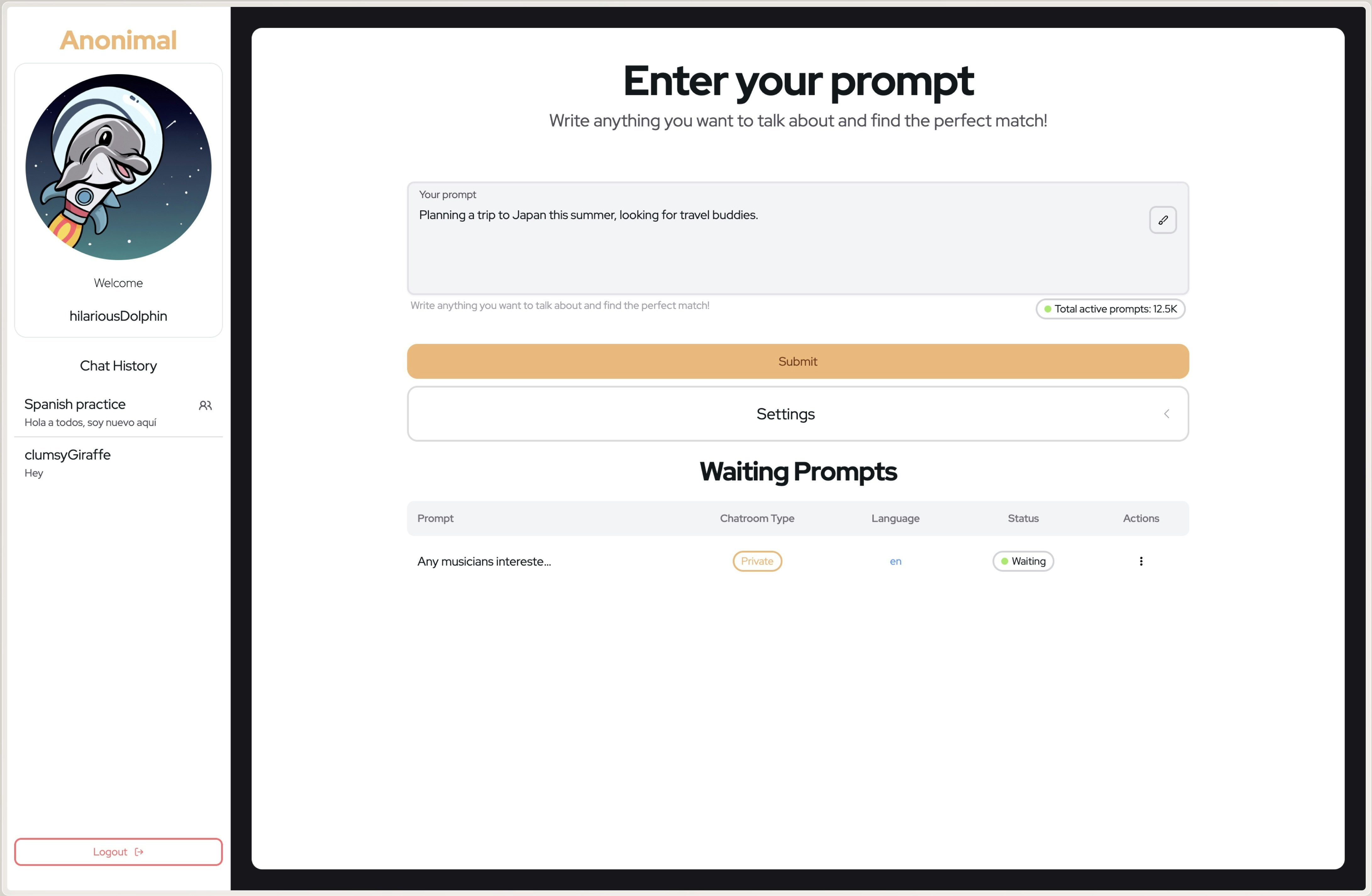 Média Anonyme - Trouver et assortir avec les gens que vous recherchez 2