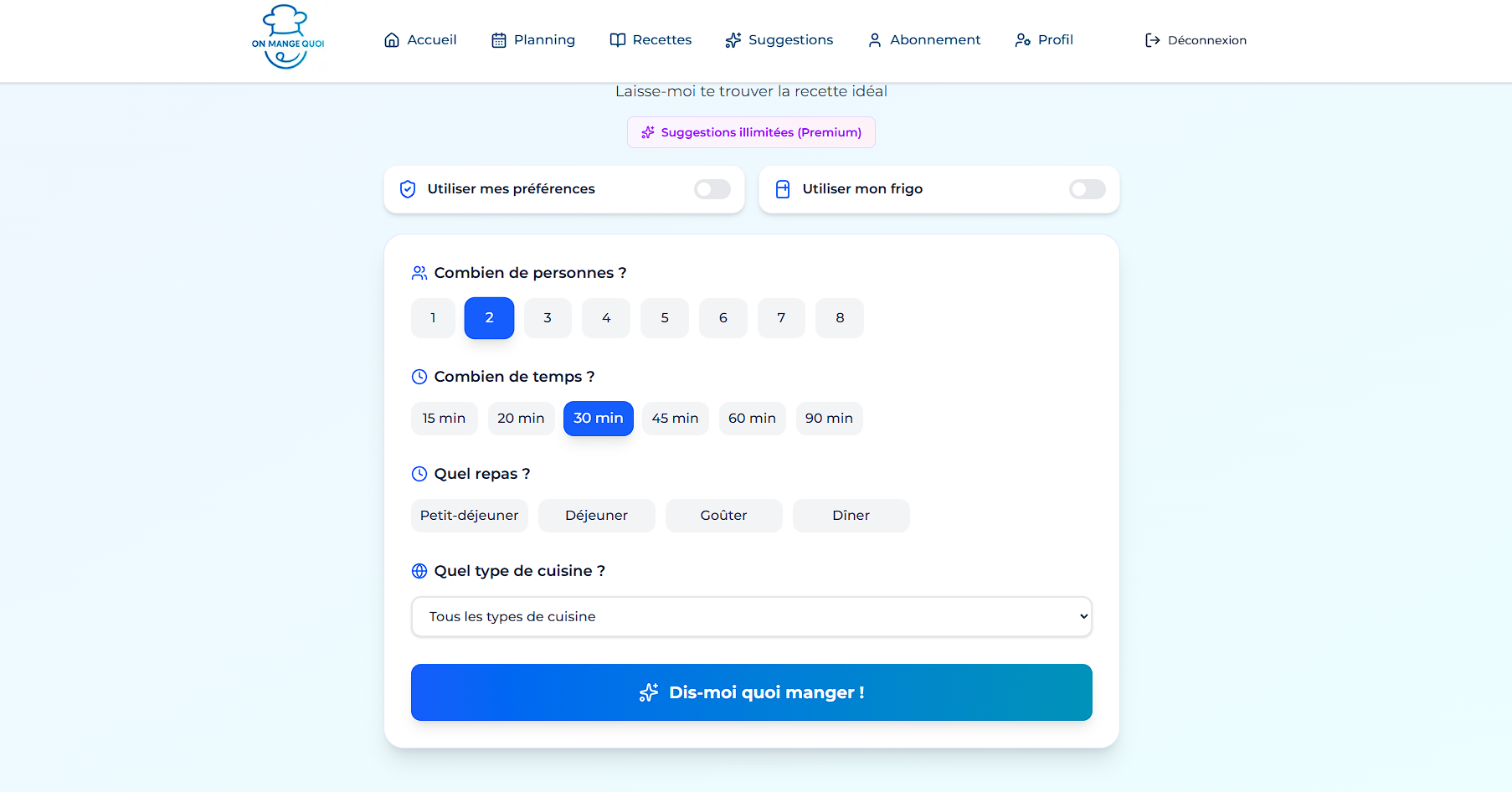 On Mange Quoi - Screenshot 2 preview