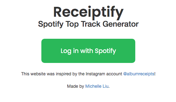 Receiptify gallery image