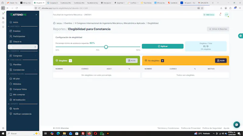 Attendae screenshot 2