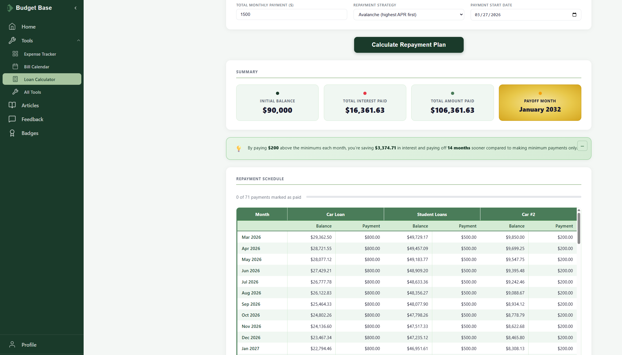 Budget Base gallery image