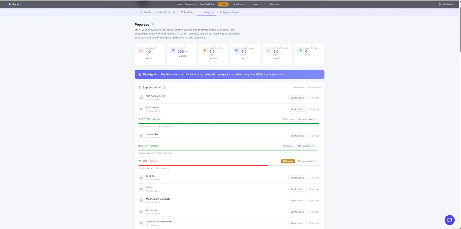 BioStackIQ screenshot 2