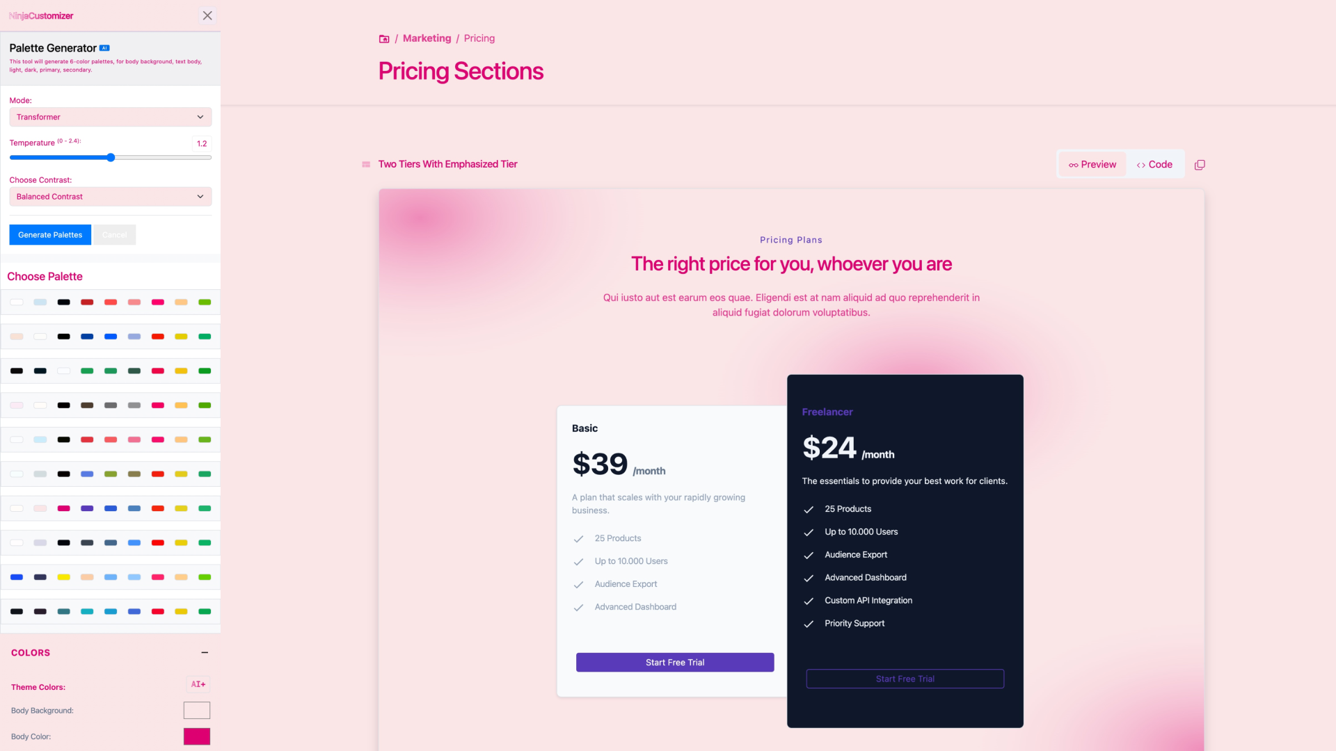 وسائط NinjabootStrap واجهة المستخدم - مكتبة مكونات Freemium Bootstrap 5 4
