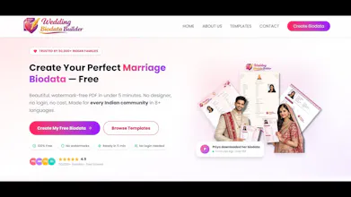 Wedding Biodata Builder gallery image