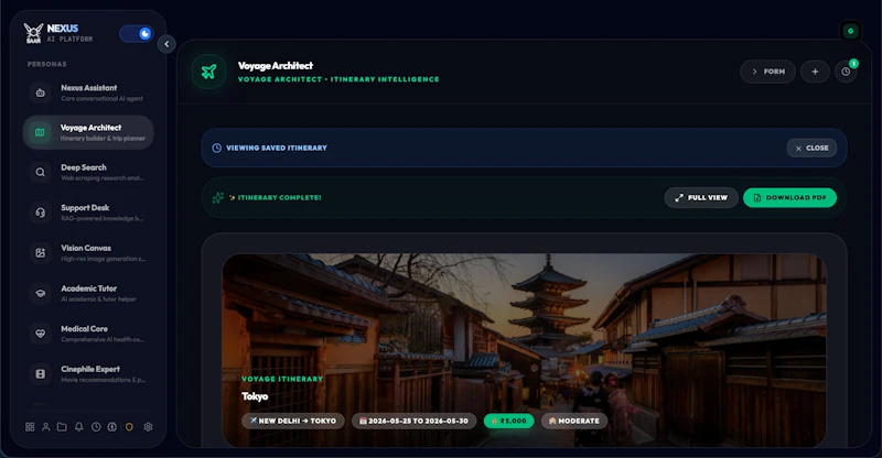NEXUS — Multi Persona Agentic AI  screenshot 7
