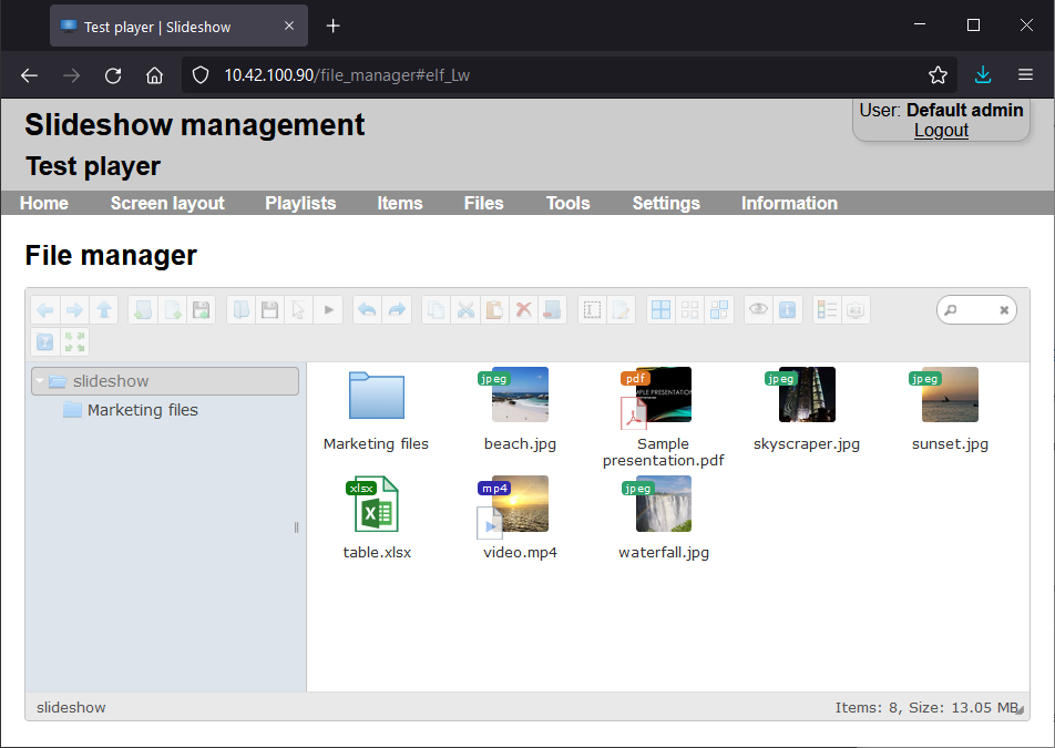 Slideshow - Digital Signage player gallery image