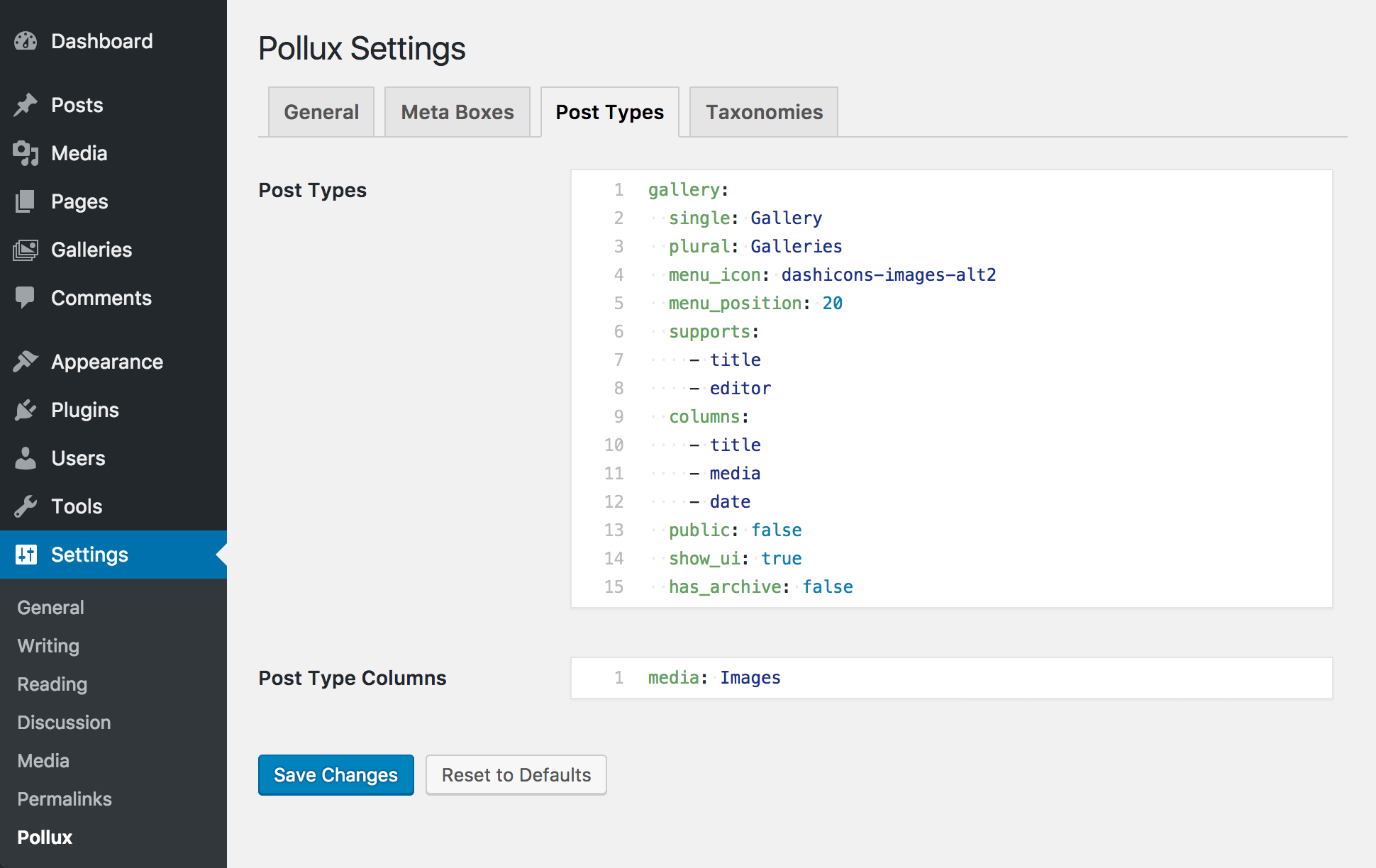 Pollux gallery image