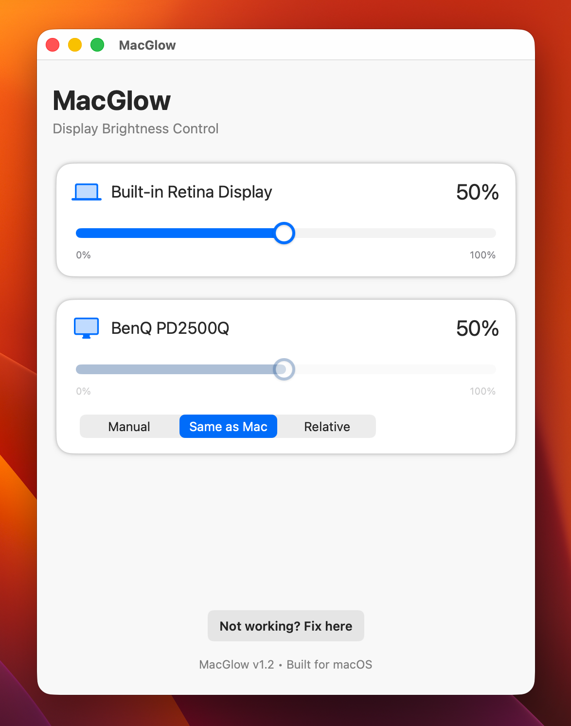 MacGlow - Screenshot 3 showing product features and functionality