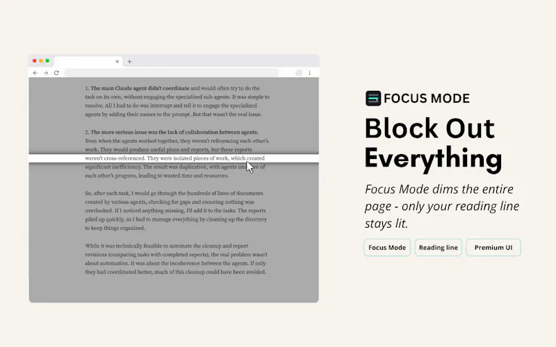 FocusLine – Reading Ruler & Line Reader screenshot 2