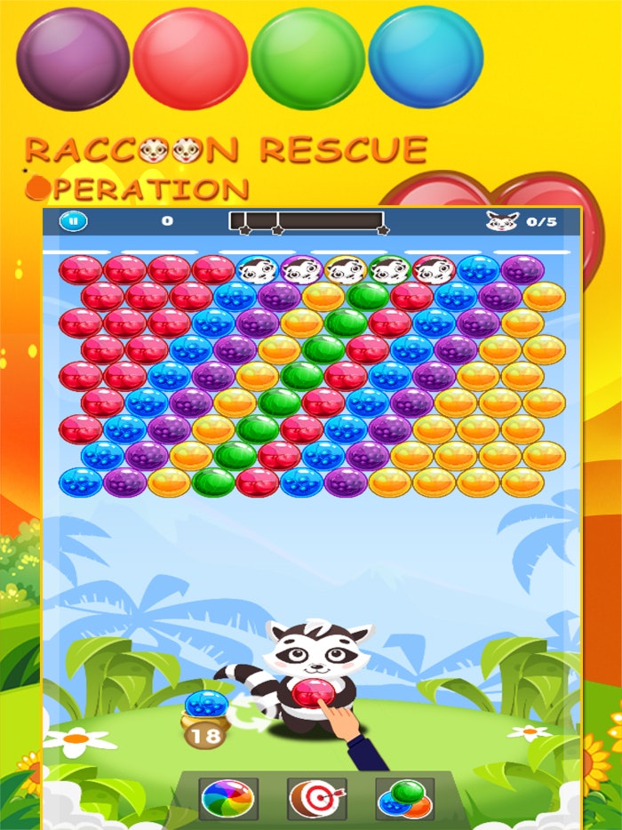 Raccoon Rescue & Bubble Shooting Game gallery image